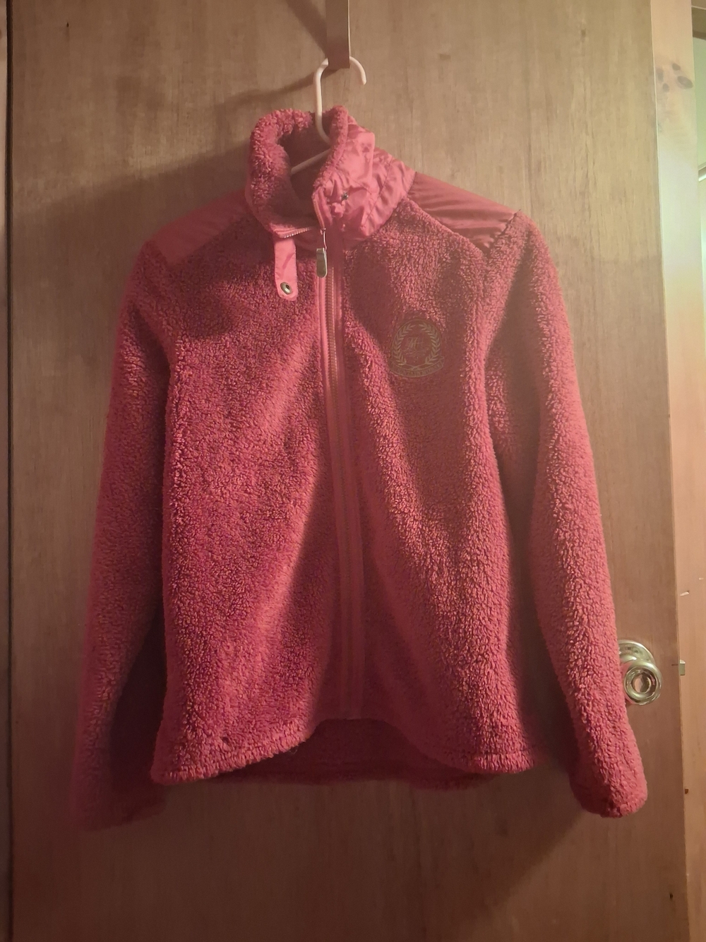 Plush Teddy Jacket in Deep Pink – Women's Cozy Zip-Up